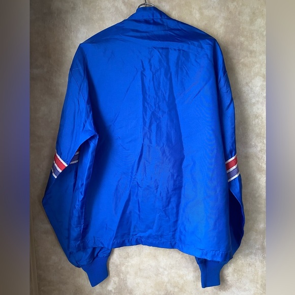 Vintage 60s 70s BF Goodrich Racing Stripes Blue Lightweight Jacket Medium - Picture 2 of 11